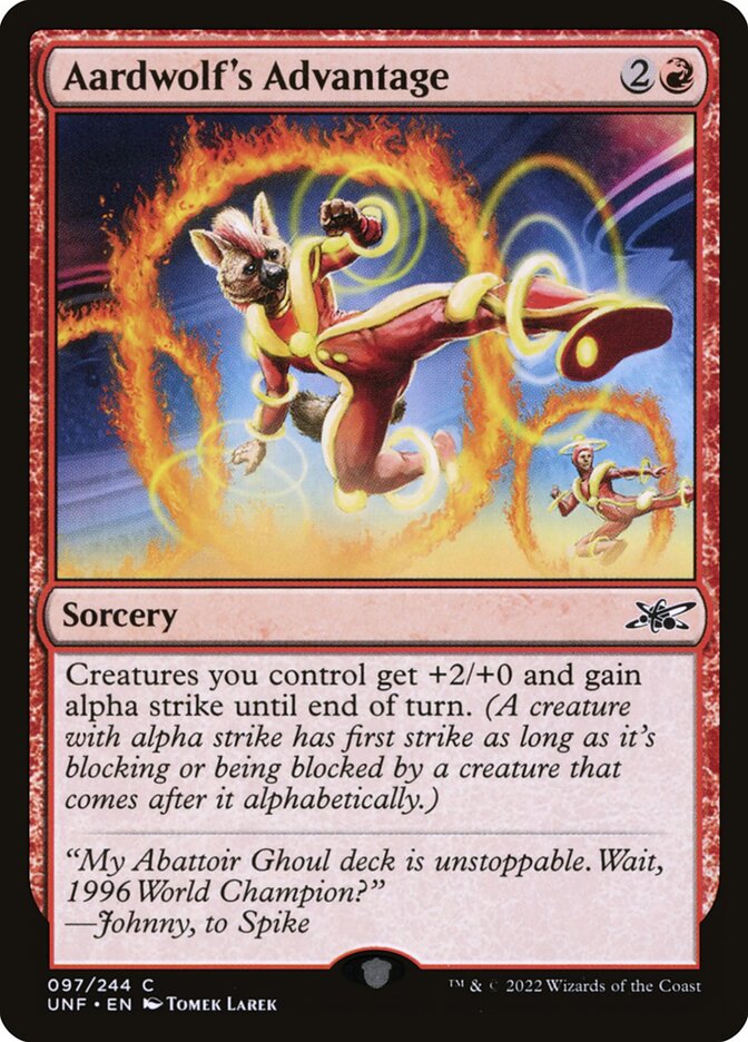 Aardwolf's Advantage 97/244 (Unfinity)  - Foil | Good Games Modbury