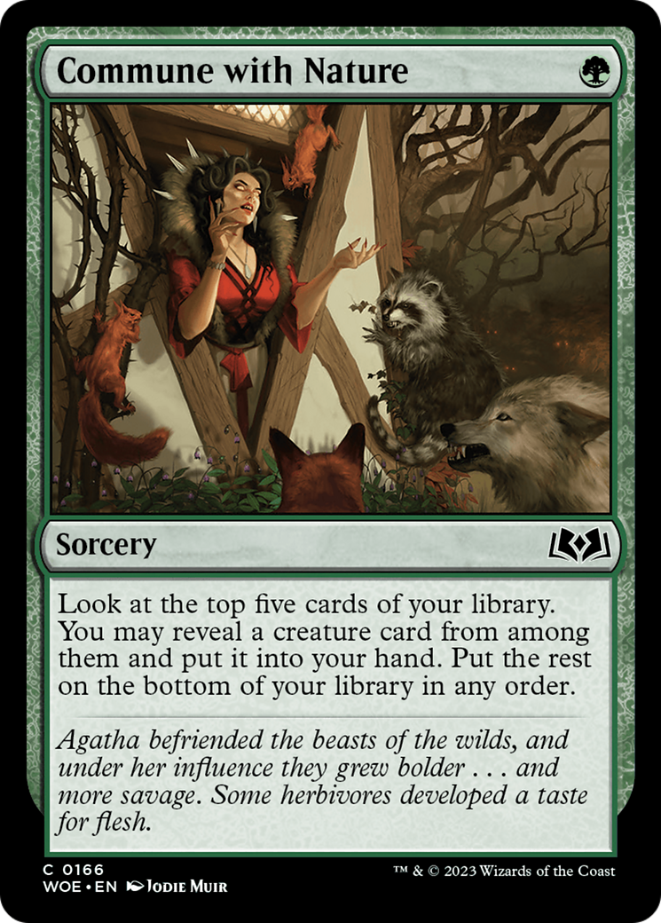 Commune with Nature [Wilds of Eldraine] | Good Games Modbury