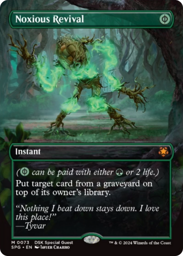 Noxious Revival (Borderless) [Duskmourn: House of Horror Special Guests] | Good Games Modbury