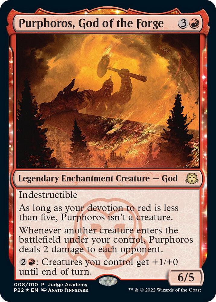 Purphoros God of the Forge 8/11 (Judge Promos)  - Foil | Good Games Modbury