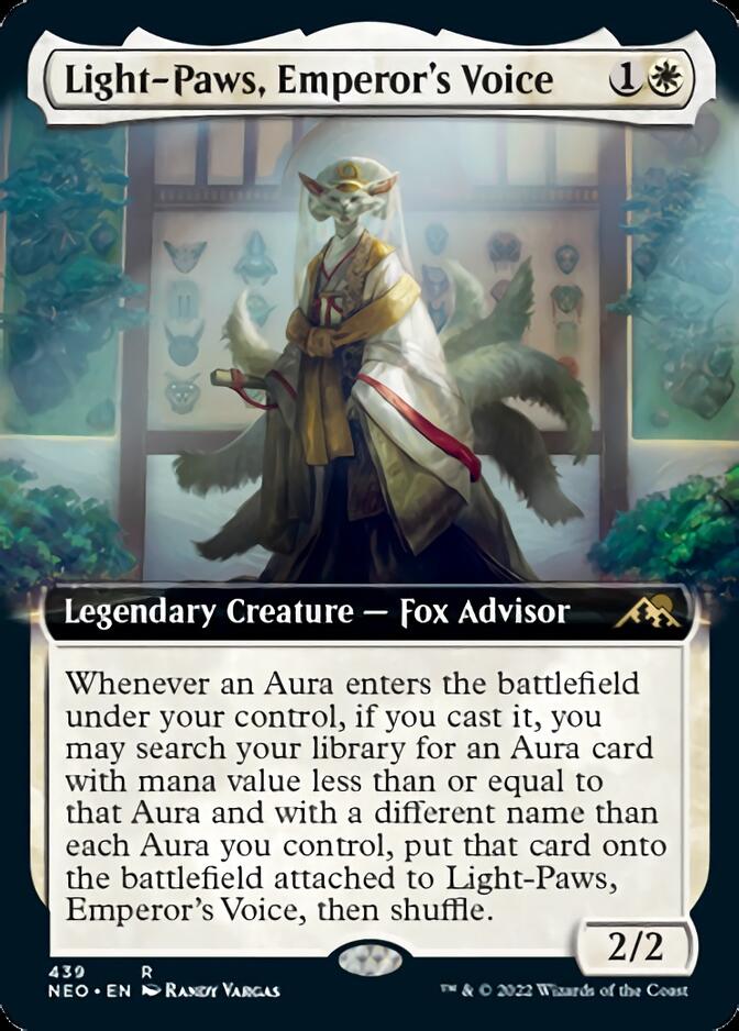 Light-Paws, Emperor's Voice (Extended Art) [Kamigawa: Neon Dynasty] | Good Games Modbury