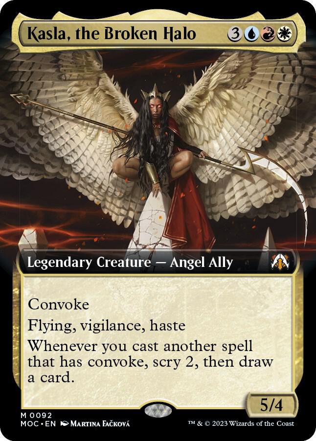 Kasla, the Broken Halo 92/444 (Commander: March of the Machine)  - Extended Art | Good Games Modbury