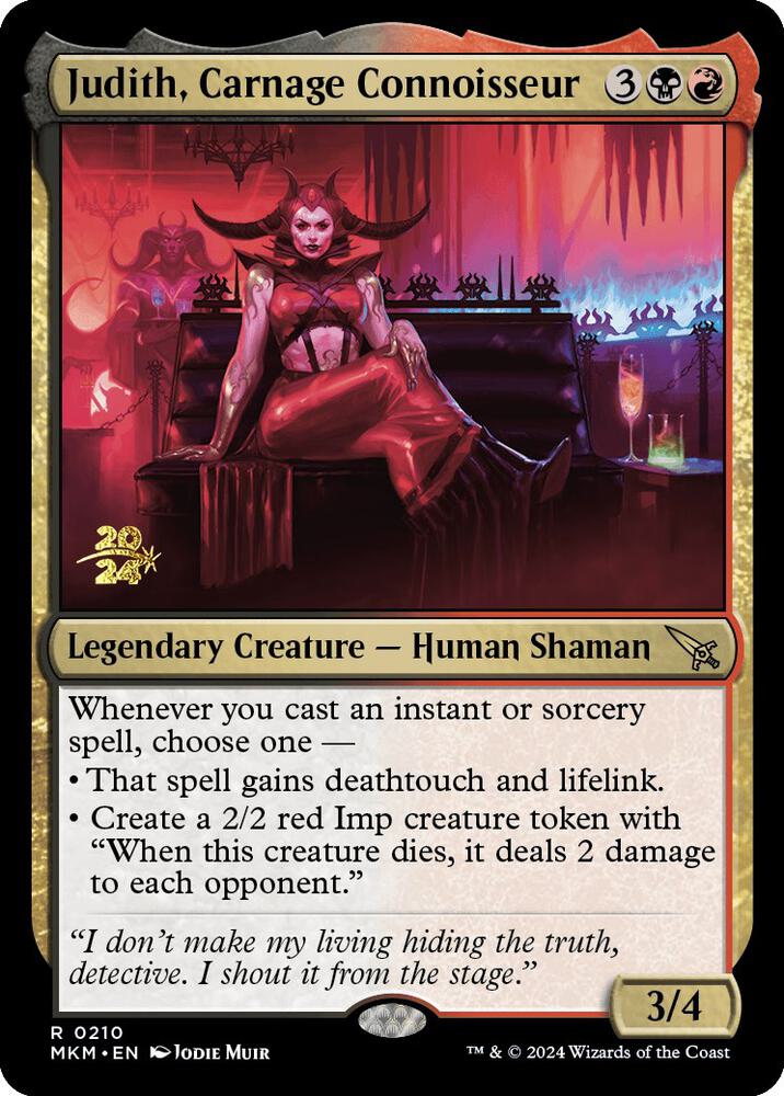 Judith Carnage Connoisseur 210s/182 (Prerelease Cards)  - Foil | Good Games Modbury