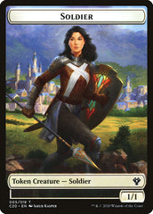 Elemental (003) // Soldier Double-Sided Token [Commander 2020 Tokens] | Good Games Modbury