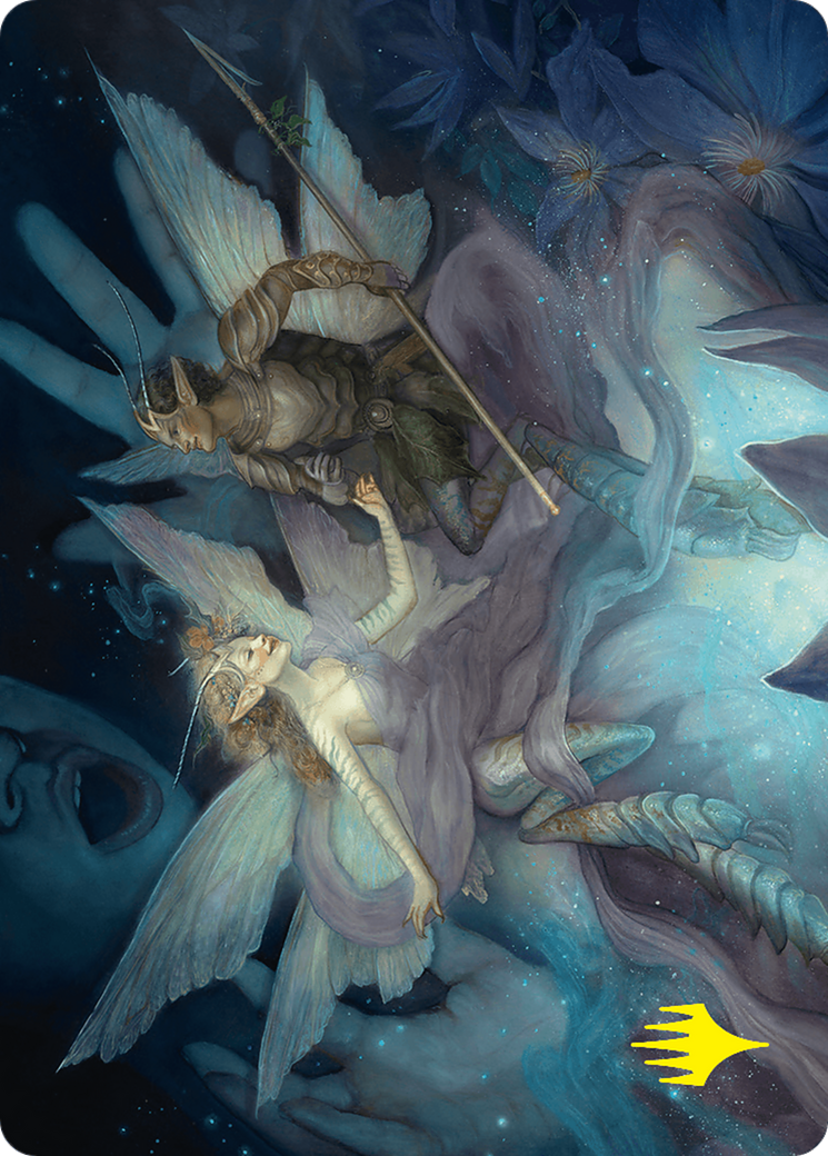 Faebloom Trick Art Card (6/54) (Gold-Stamped Signature) [Foundations Art Series] | Good Games Modbury