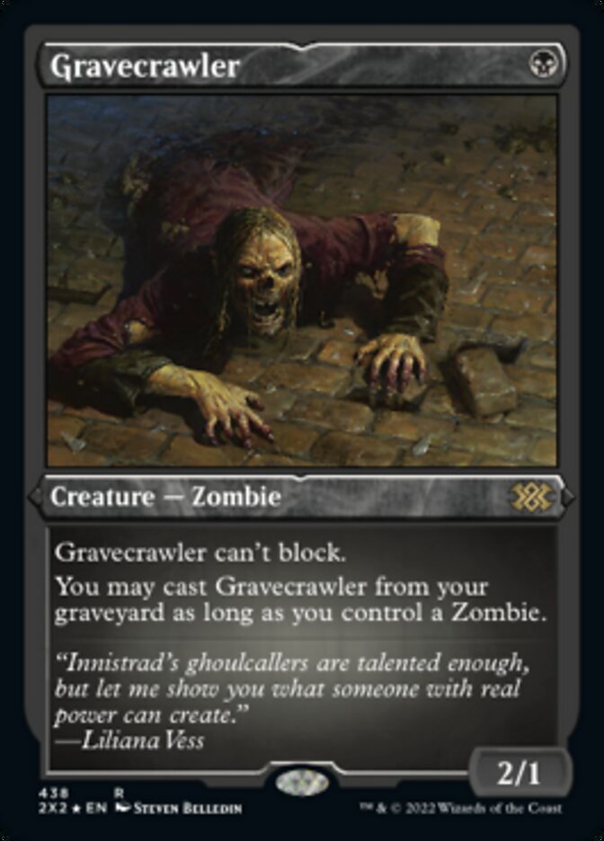 Gravecrawler (Foil Etched) [Double Masters 2022] | Good Games Modbury