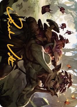 Sprouting Goblin Art Card Gold Stamped Signature 38 (Art Series: Dominaria United)  | Good Games Modbury