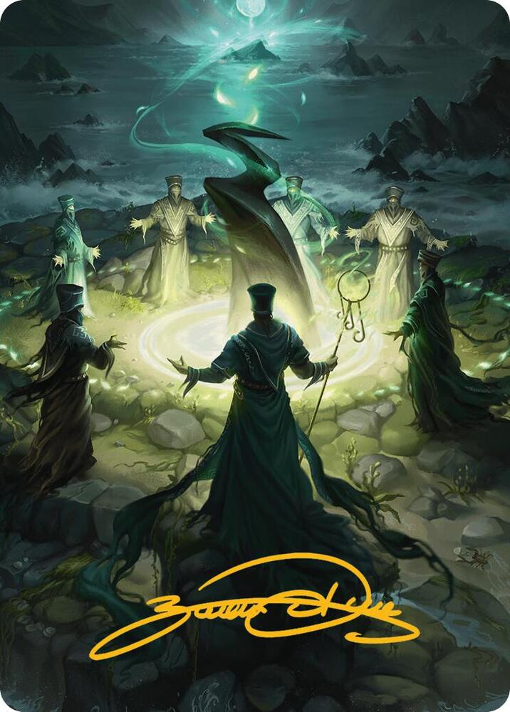 Cryptolith Rite Art Card Gold Stamped Signature 14 (Art Series: Innistrad Remastered)  | Good Games Modbury