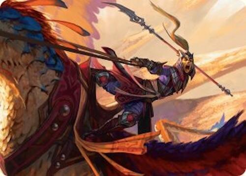 Dragonback Lancer Art Card 3 54 3 (Art Series: Tarkir: Dragonstorm)  | Good Games Modbury