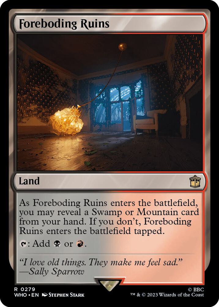 Foreboding Ruins 279/331 (Universes Beyond: Doctor Who)  - Foil | Good Games Modbury