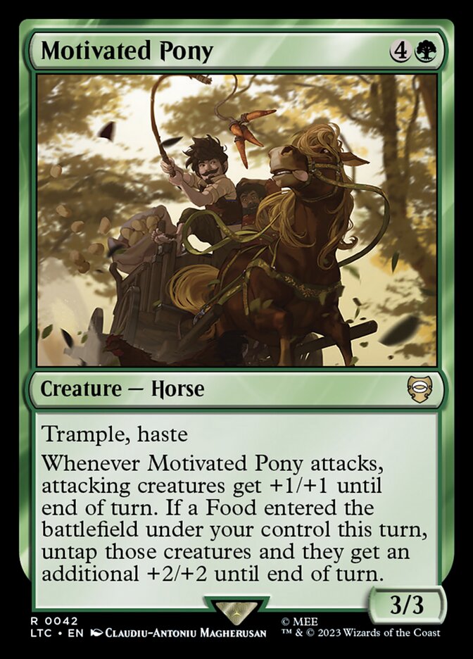 Motivated Pony 42/347 (Commander: The Lord of the Rings: Tales of Middle-earth)  | Good Games Modbury