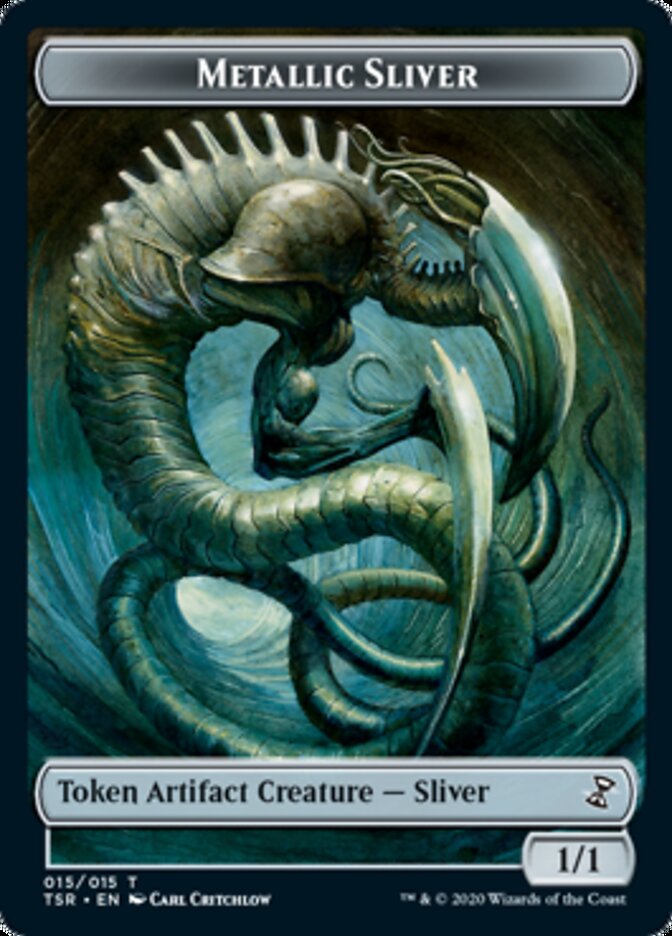 Metallic Sliver Token [Time Spiral Remastered Tokens] | Good Games Modbury