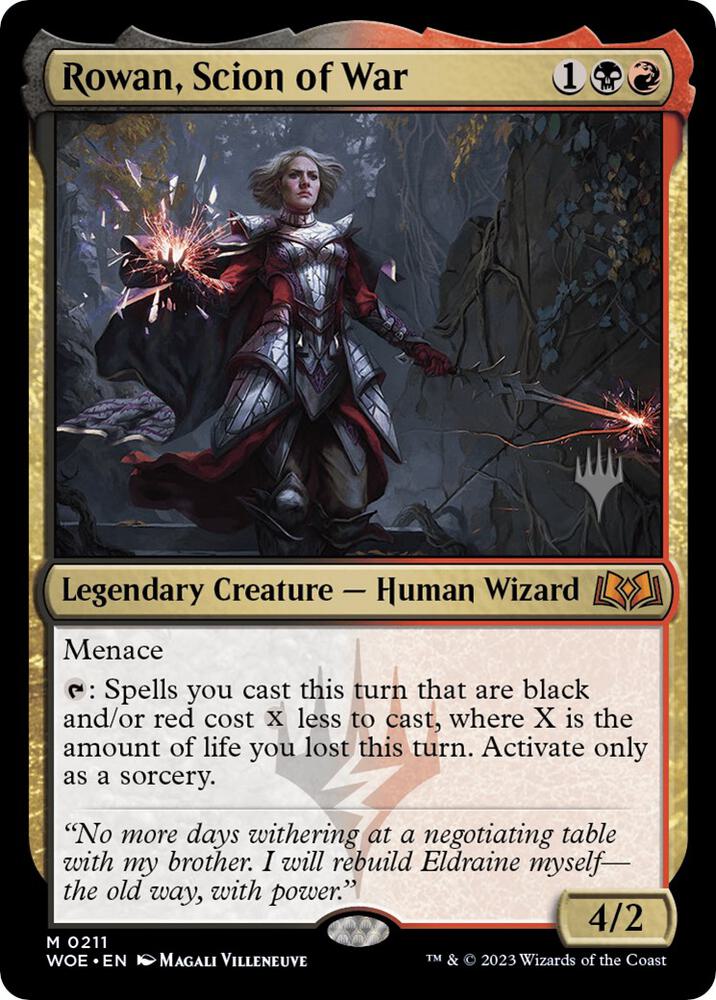 Rowan Scion of War 211 (Promo Pack: Wilds of Eldraine)  - Foil | Good Games Modbury
