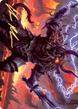 Kardur Doomscourge Art Card Gold Stamped Signature 57 (Art Series: Kaldheim)  | Good Games Modbury
