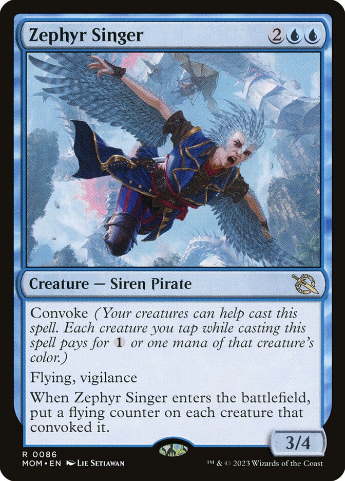 Zephyr Singer 86/291 (March of the Machine)  - Foil | Good Games Modbury