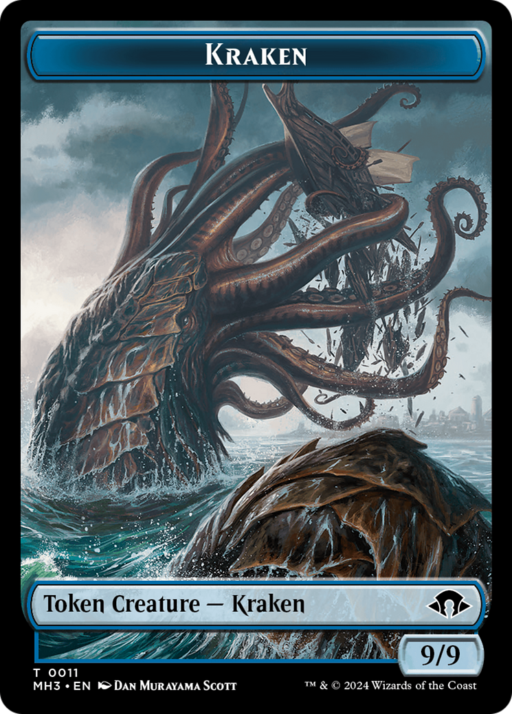 Kraken // Energy Reserve Double-Sided Token [Modern Horizons 3 Tokens] | Good Games Modbury