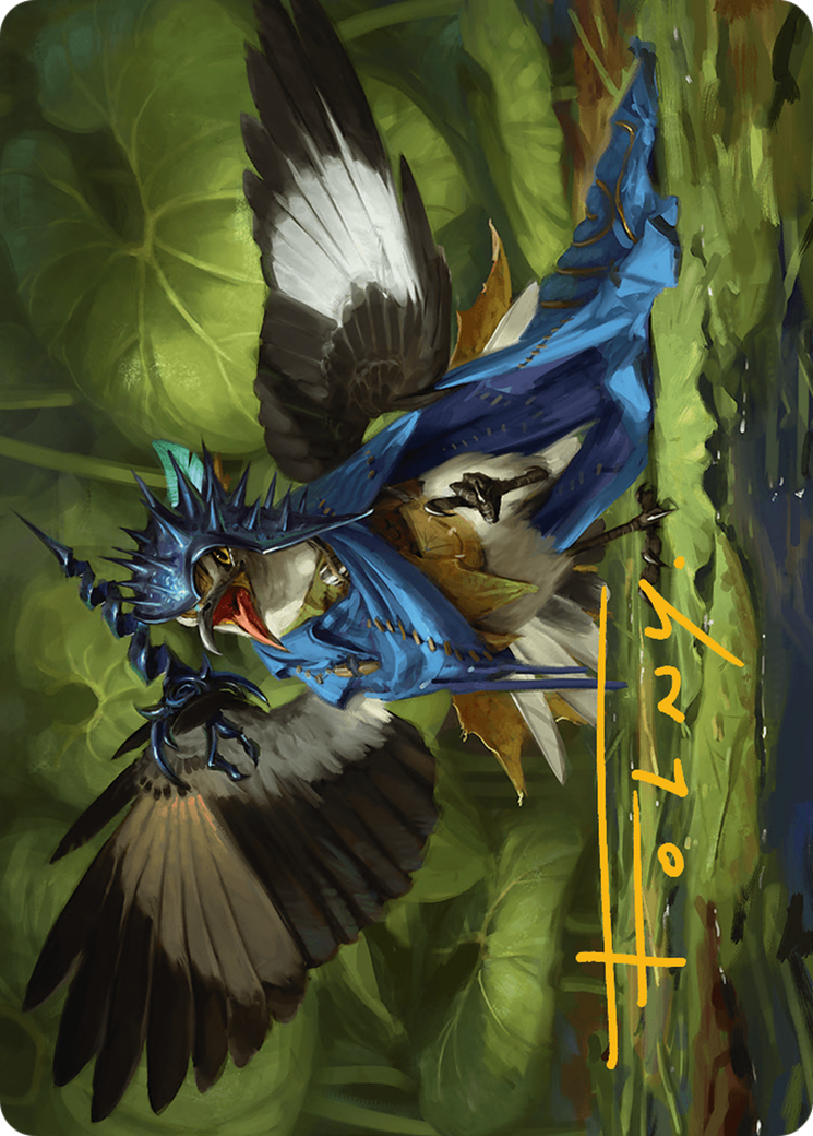 Mockingbird Art Card (Gold-Stamped Signature) [Bloomburrow Art Series] | Good Games Modbury