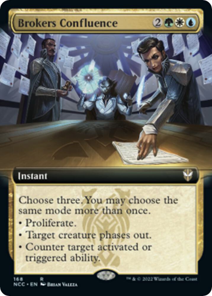 Brokers Confluence Extended Art 168 (Commander: Streets of New Capenna)  | Good Games Modbury
