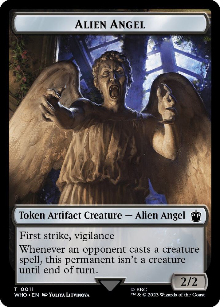 Alien Angel Food 0026 Double Sided Token 11 // 26 (Universes Beyond: Doctor Who)  - Foil | Good Games Modbury