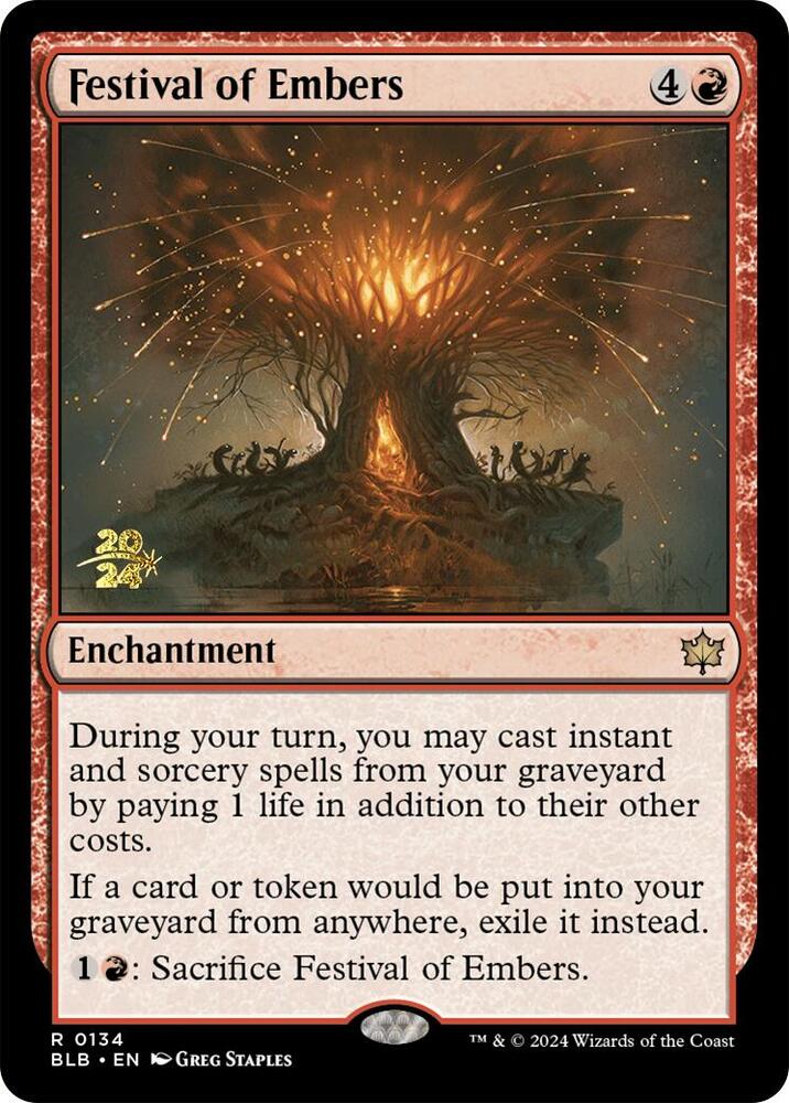Festival of Embers 134s/160 (Prerelease Cards)  - Foil | Good Games Modbury