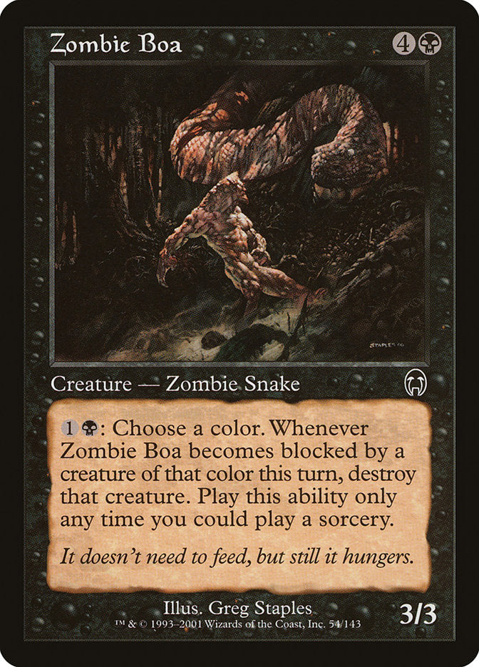 Zombie Boa 54/143 (Apocalypse)  | Good Games Modbury