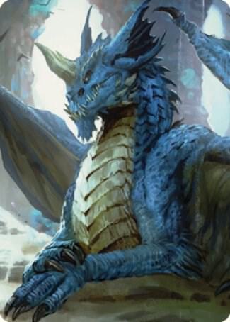 Young Blue Dragon Art Card 27 (Art Series: Commander Legends: Battle for Baldur's Gate)  | Good Games Modbury