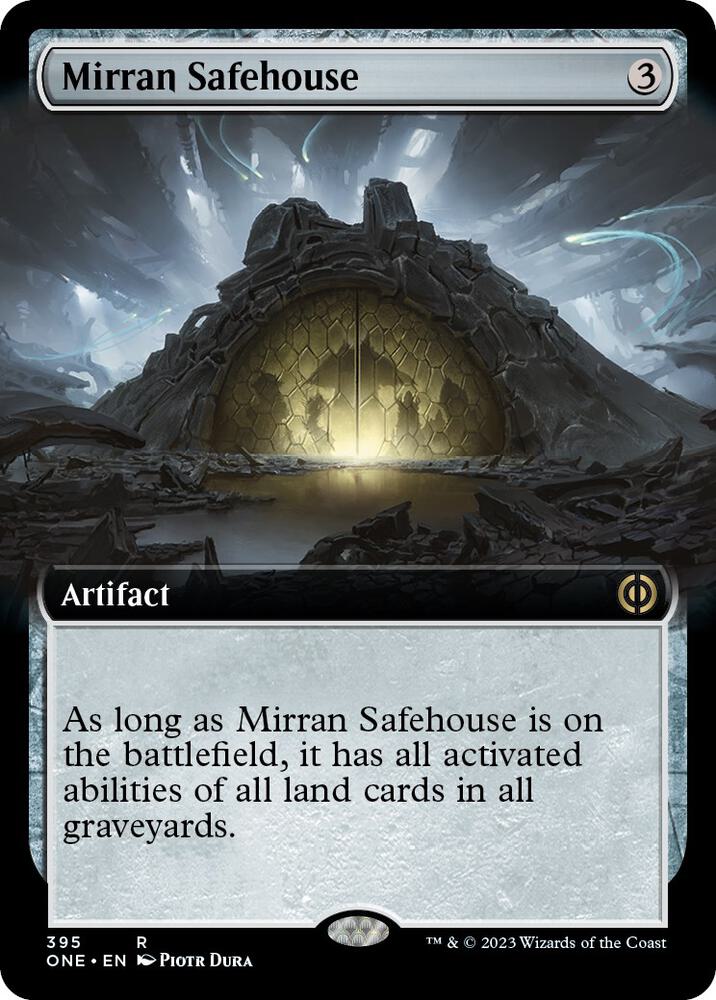 Mirran Safehouse 395/271 (Phyrexia: All Will Be One)  - Extended Art Foil | Good Games Modbury