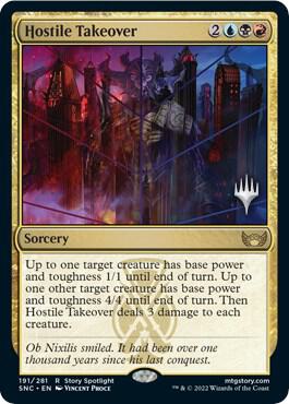 Hostile Takeover 191p/161 (Promo Pack: Streets of New Capenna)  | Good Games Modbury