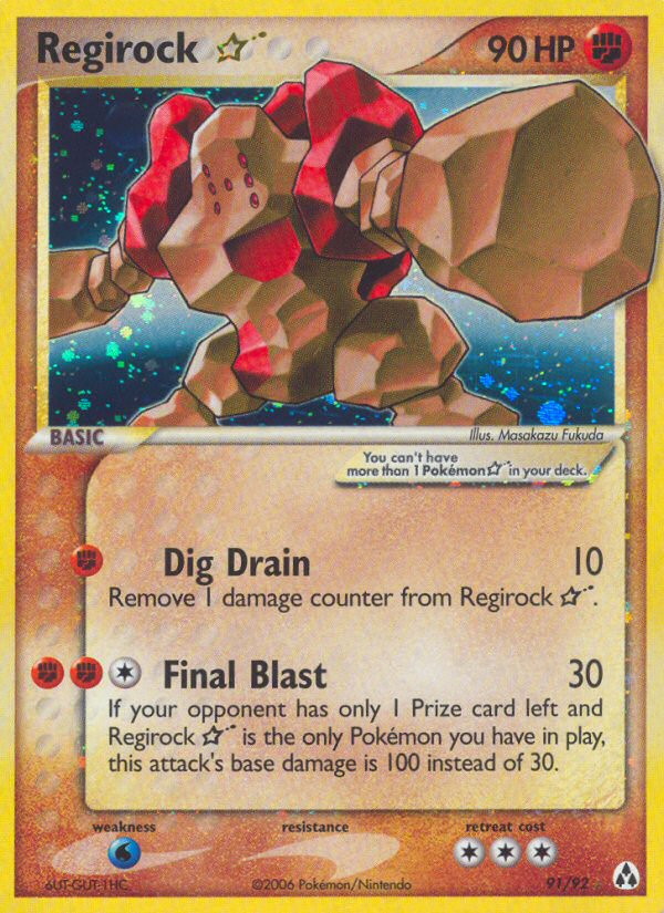 Regirock Star (91/92) [EX: Legend Maker] | Good Games Modbury
