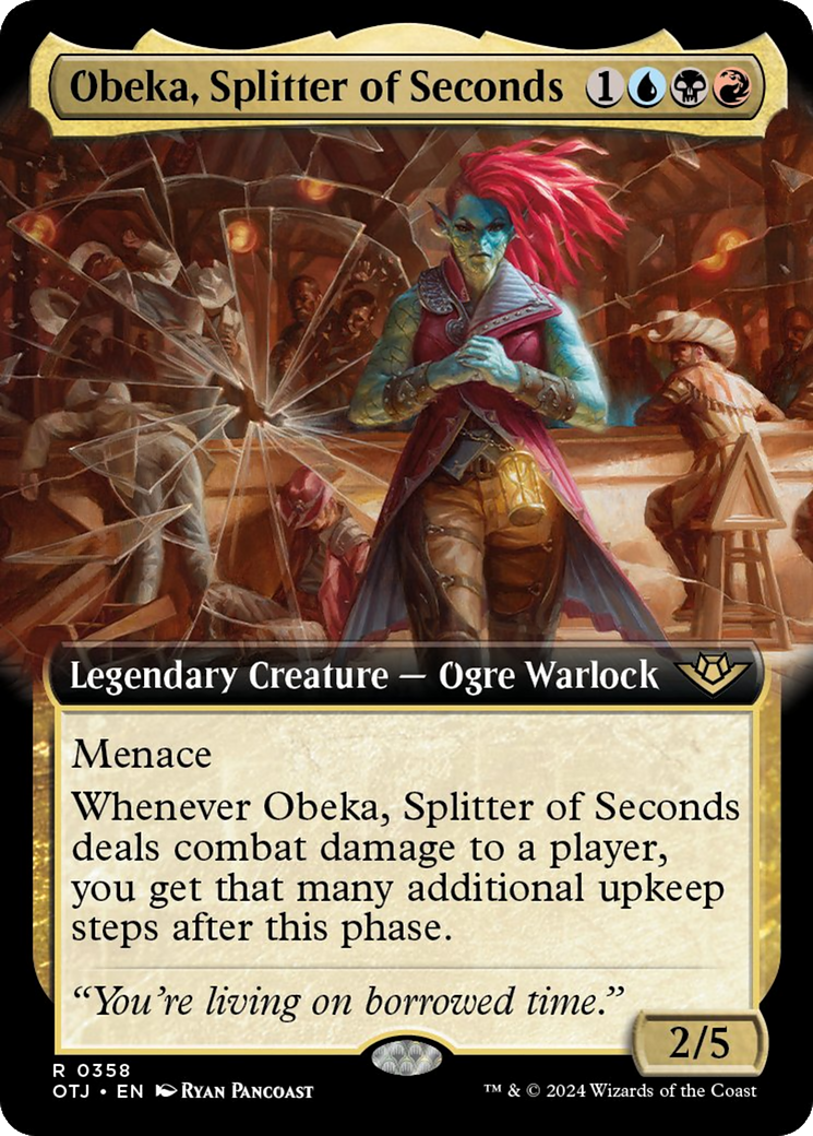 Obeka, Splitter of Seconds (Extended Art) [Outlaws of Thunder Junction] | Good Games Modbury