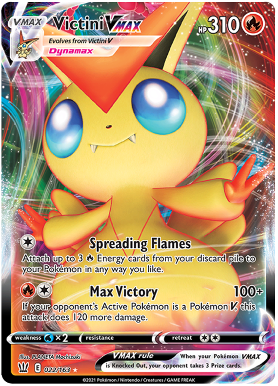 Victini VMAX (022/163) [Sword & Shield: Battle Styles] | Good Games Modbury