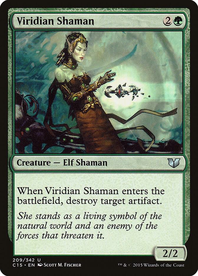Viridian Shaman 209/342 (Commander 2015)  | Good Games Modbury