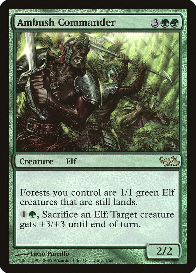 Ambush Commander 1/62 (Duel Decks: Elves vs. Goblins)  - Foil | Good Games Modbury