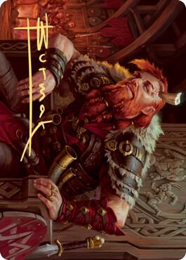 Arni Brokenbrow Art Card Gold Stamped Signature 30 (Art Series: Kaldheim)  | Good Games Modbury