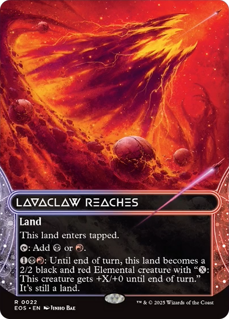 Lavaclaw Reaches (0022) (Borderless) [Edge of Eternities: Stellar Sights] | Good Games Modbury