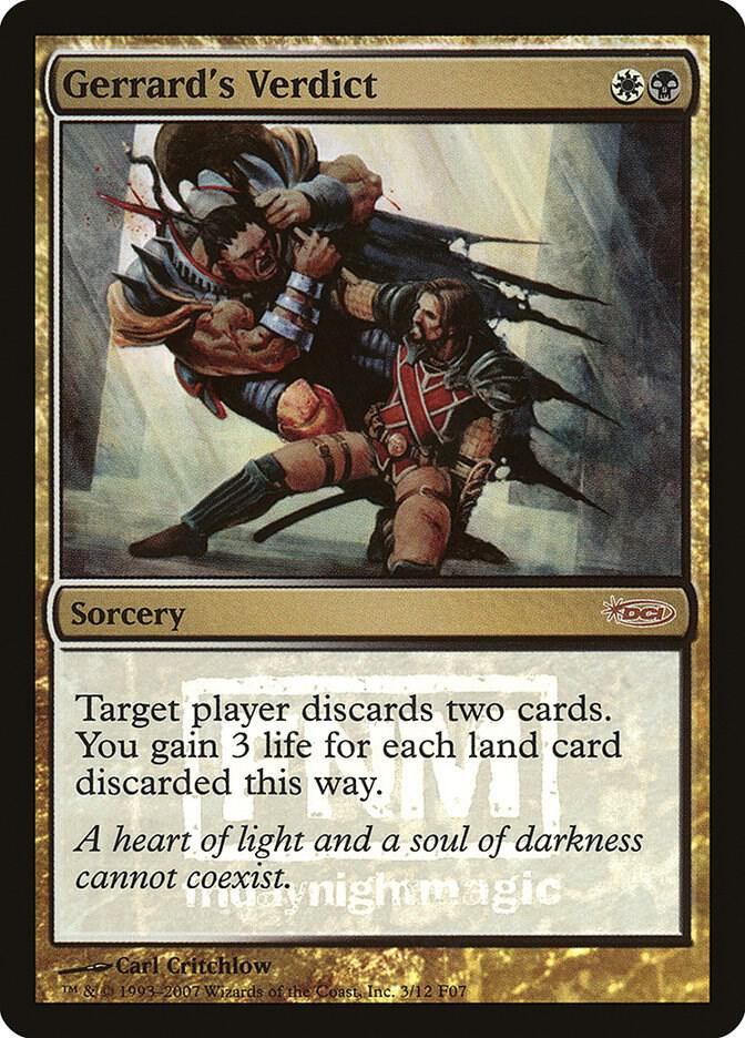 Gerrard's Verdict 3/12 (FNM Promos)  - Foil | Good Games Modbury
