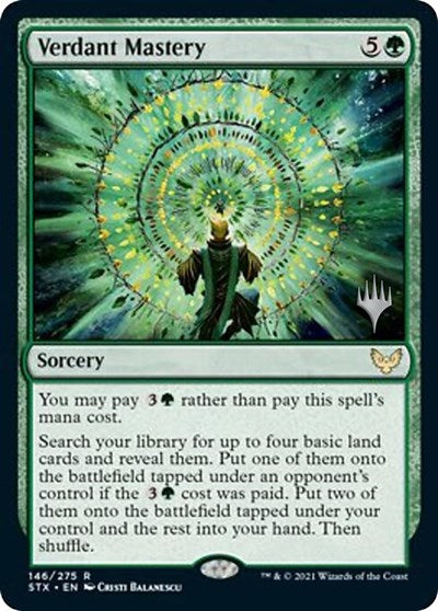 Verdant Mastery (Promo Pack) [Strixhaven: School of Mages Promos] | Good Games Modbury