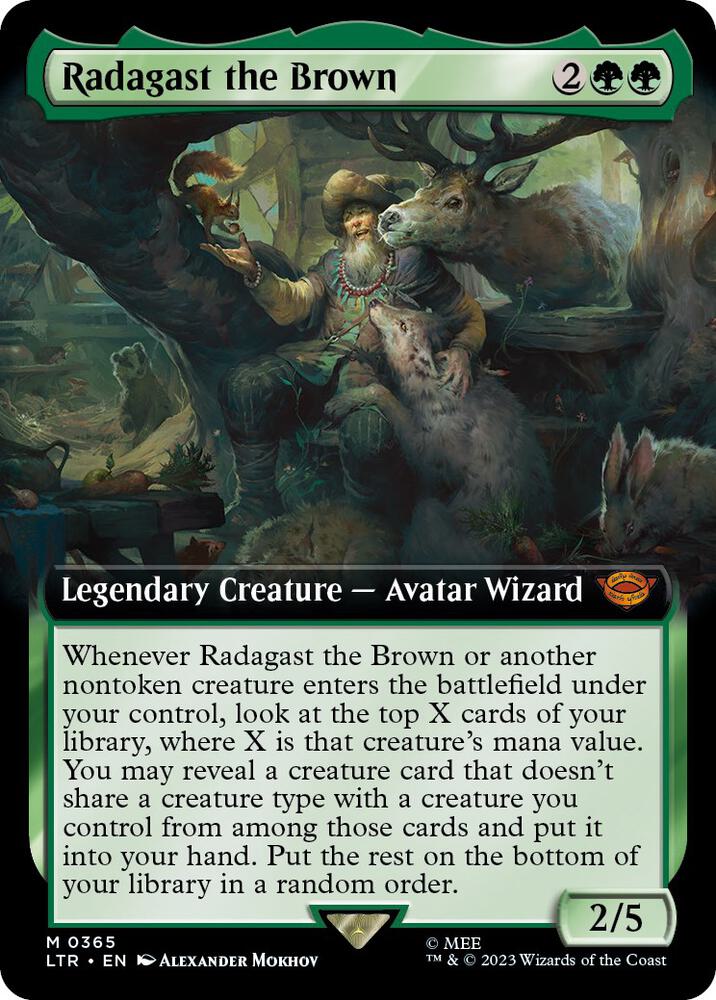 Radagast the Brown 365/281 (Universes Beyond: The Lord of the Rings: Tales of Middle-earth)  - Extended Art | Good Games Modbury