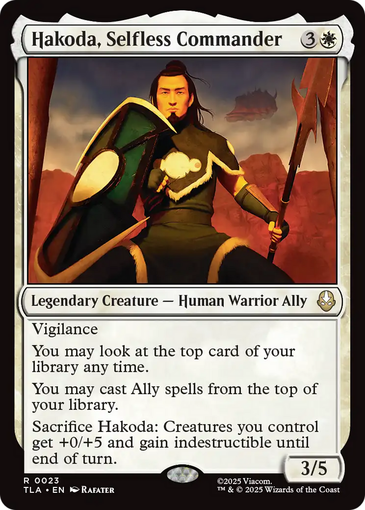 Hakoda, Selfless Commander [Avatar: The Last Airbender] | Good Games Modbury