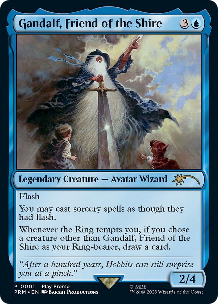 Gandalf, Friend of the Shire 1/4 (Play Promos)  - Foil | Good Games Modbury