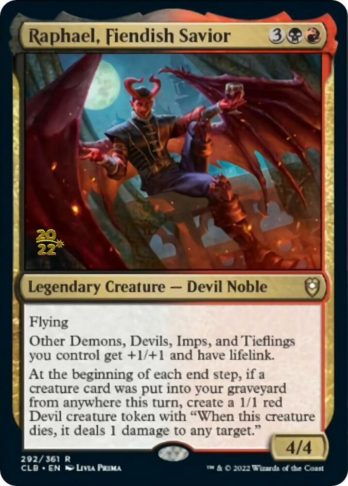 Raphael Fiendish Savior 292s/108 (Prerelease Cards)  - Foil | Good Games Modbury