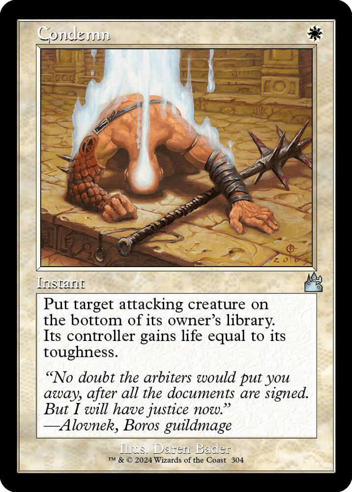 Condemn 304/291 (Ravnica Remastered)  - Retro Foil | Good Games Modbury