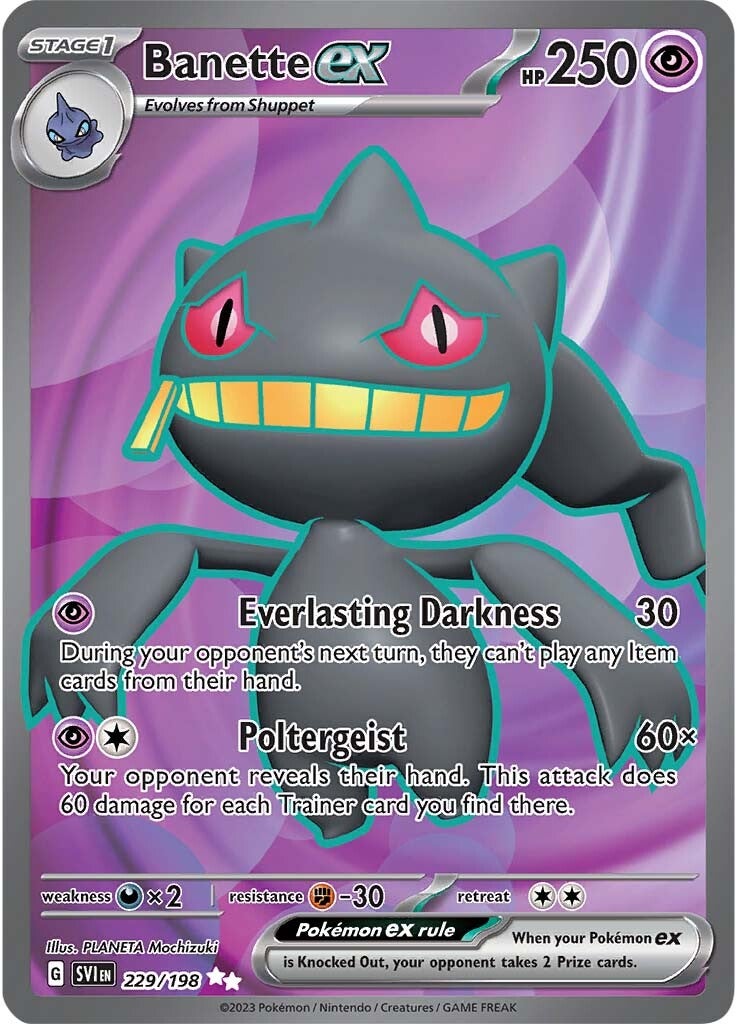 Banette ex (229/198) [Scarlet & Violet: Base Set] | Good Games Modbury