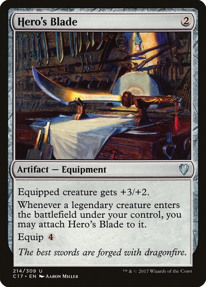 Hero's Blade 214/309 (Commander 2017)  | Good Games Modbury
