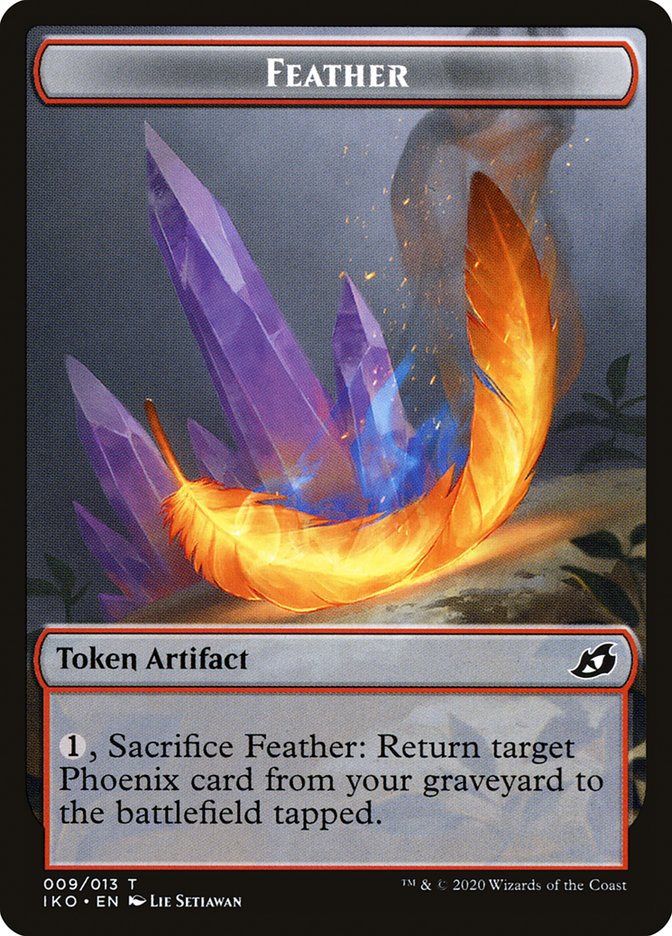 Feather Token [Ikoria: Lair of Behemoths Tokens] | Good Games Modbury