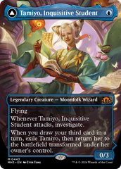 Tamiyo, Inquisitive Student // Tamiyo, Seasoned Scholar (Borderless) [Modern Horizons 3] | Good Games Modbury