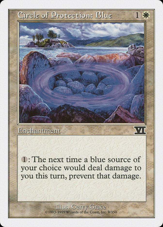 Circle of Protection: Blue [Classic Sixth Edition] | Good Games Modbury