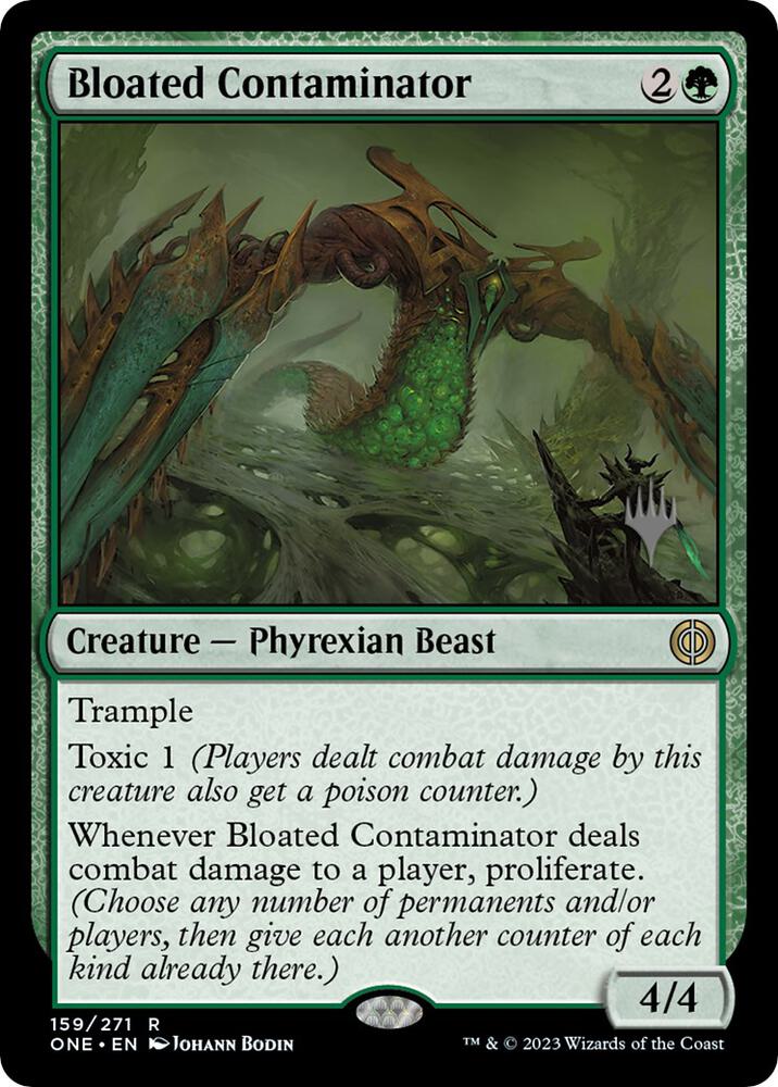 Bloated Contaminator 159p/160 (Promo Pack: Phyrexia: All Will Be One)  | Good Games Modbury