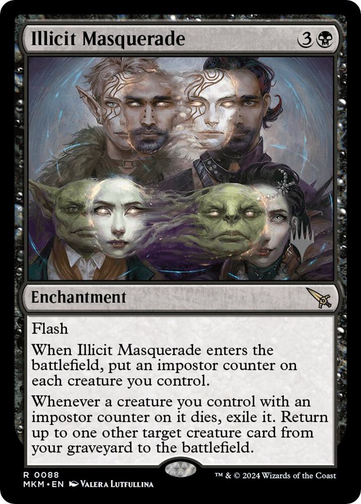 Illicit Masquerade 88p/182 (Promo Pack: Murders at Karlov Manor)  - Foil | Good Games Modbury