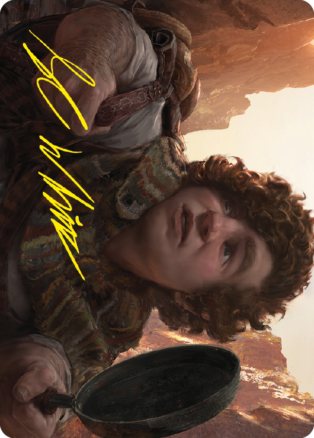 Sam, Loyal Attendant Art Card (Gold-Stamped Signature) [The Lord of the Rings: Tales of Middle-earth Art Series] | Good Games Modbury